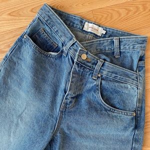 Criss cross boyfriend jeans from Source Unknown